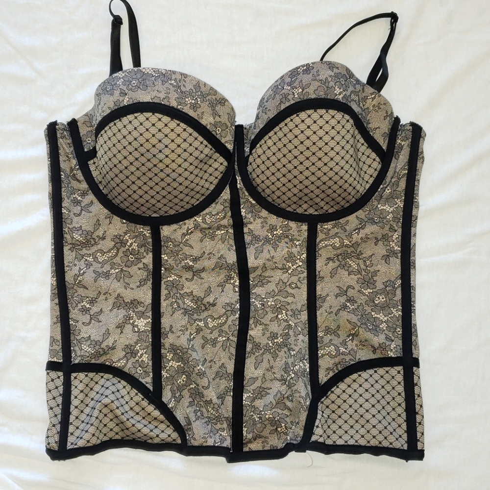 F.I.T. Faux Lace Bustier Top XL
